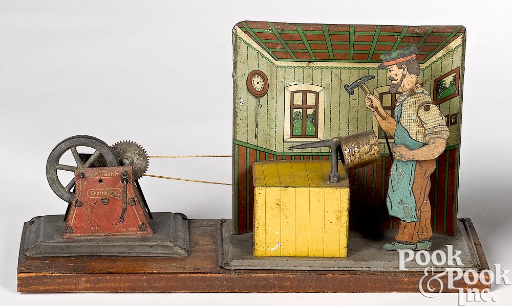 Appraisal: Mohr Krauss tinsmith steam toy accessory Mohr Krauss tin lithograph