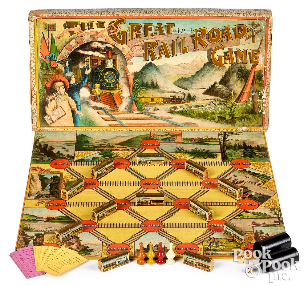 Appraisal: Bliss Great Railroad Game ca Bliss Great Railroad Game ca