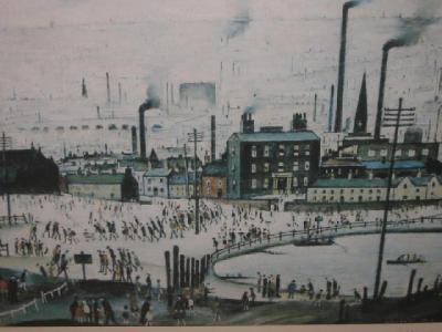 Appraisal: LAURENCE STEPHEN LOWRY An Industrial Town reproduction in colours limited