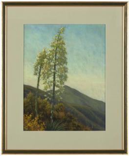 Appraisal: Glenna Hartmann ''Yuccas Above The Mist'' signed and dated lower