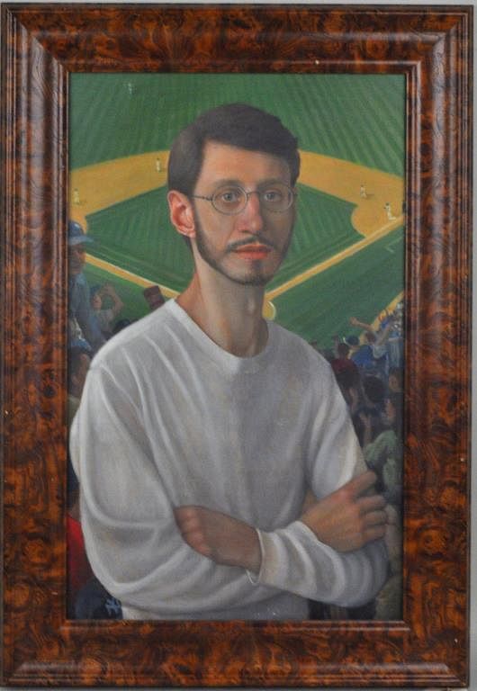 Appraisal: J Dienes Self Portrait Yankee Stadium Jerry Dienes American b