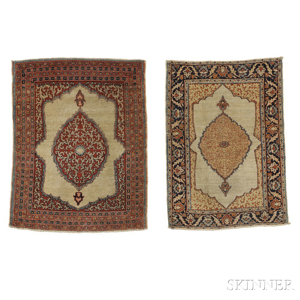 Appraisal: Two Tabriz Mats Northwest Persia late th century both with