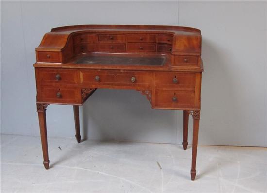 Appraisal: Early th century mahogany and boxwood strung Carlton House style