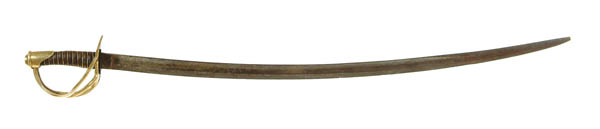 Appraisal: CONFEDERATE MCELROY ENLISTED CAVALRY SABER - blade overall Excellent example