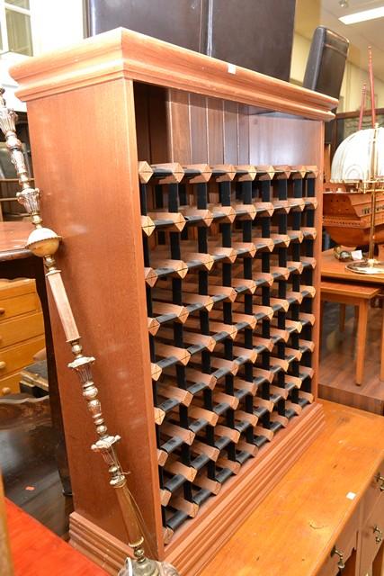 Appraisal: A LARGE TIMBER WINE RACK