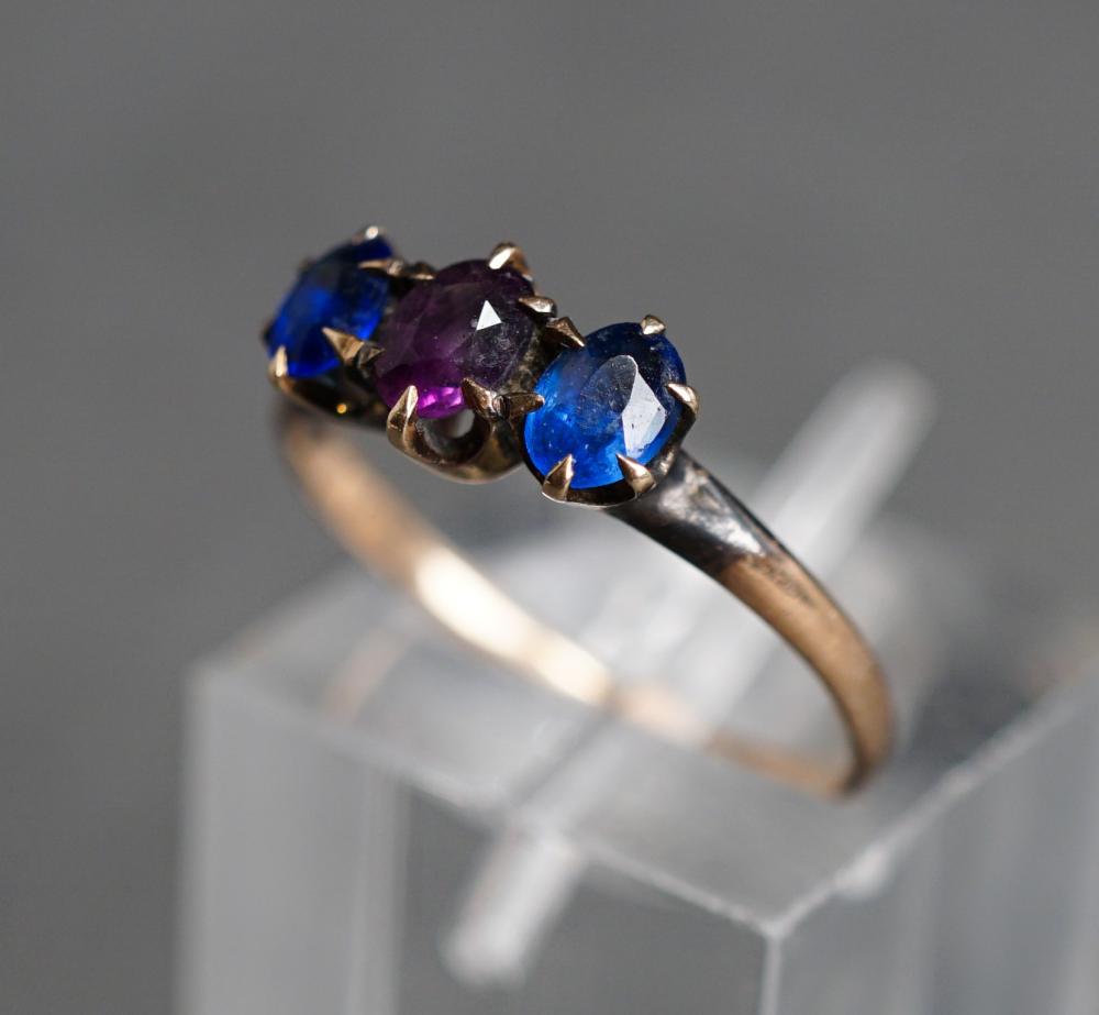 Appraisal: -Karat Yellow-Gold and Stone Mounted Ring dwt Size