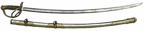 Appraisal: Civil War Type C Roby Officer's Dress Saber blade length