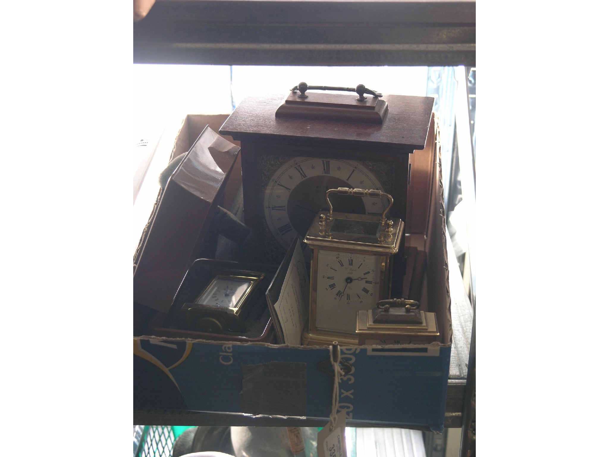 Appraisal: A Matthew Norman miniature carriage clock with alarm one other