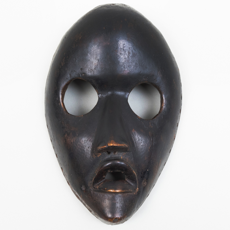 Appraisal: DAN MASK LIBERIA IVORY COAST Wood pigment x in Provenance