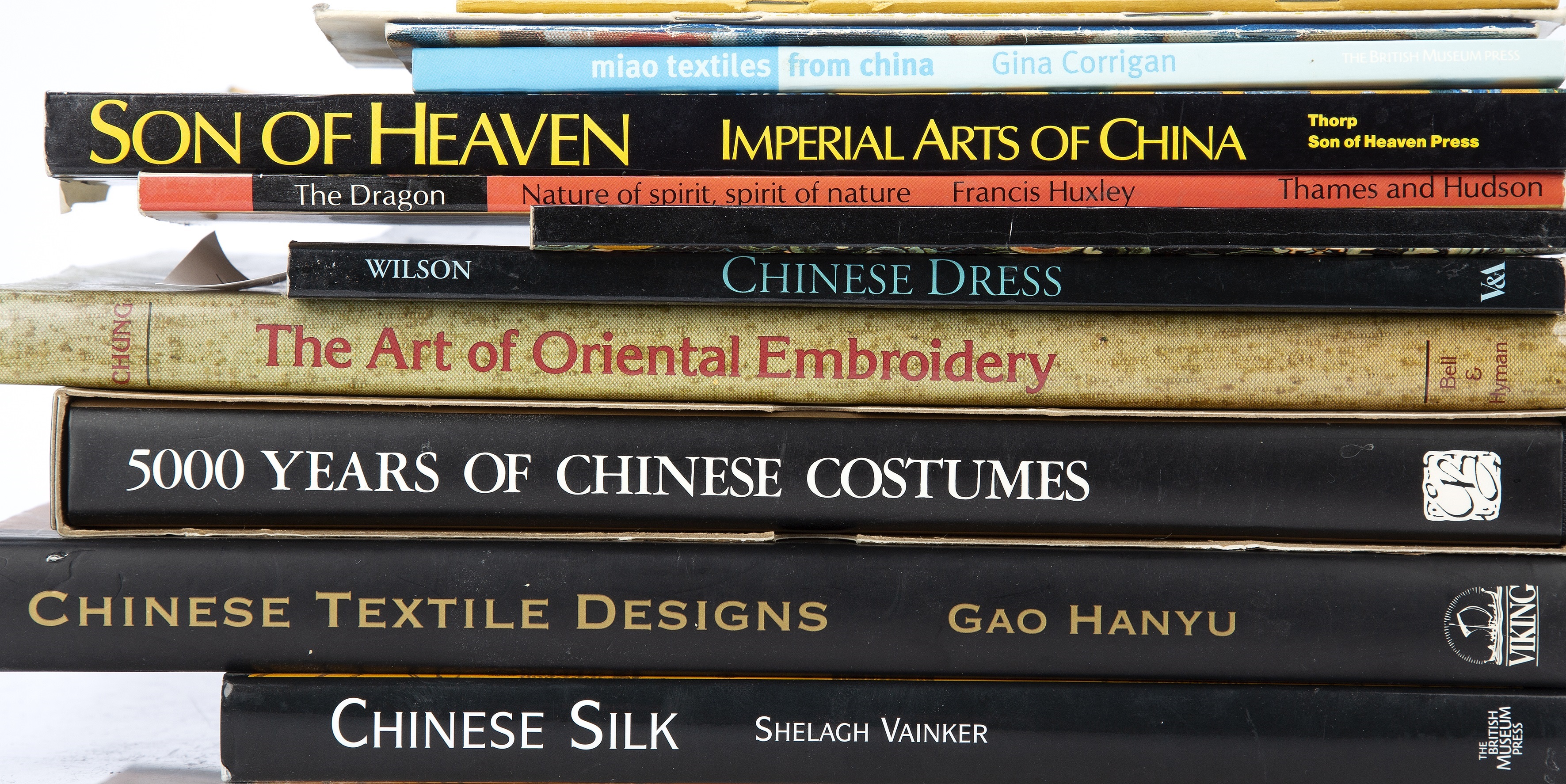 Appraisal: Books on Chinese textiles and embroidery to include Chinese Silk