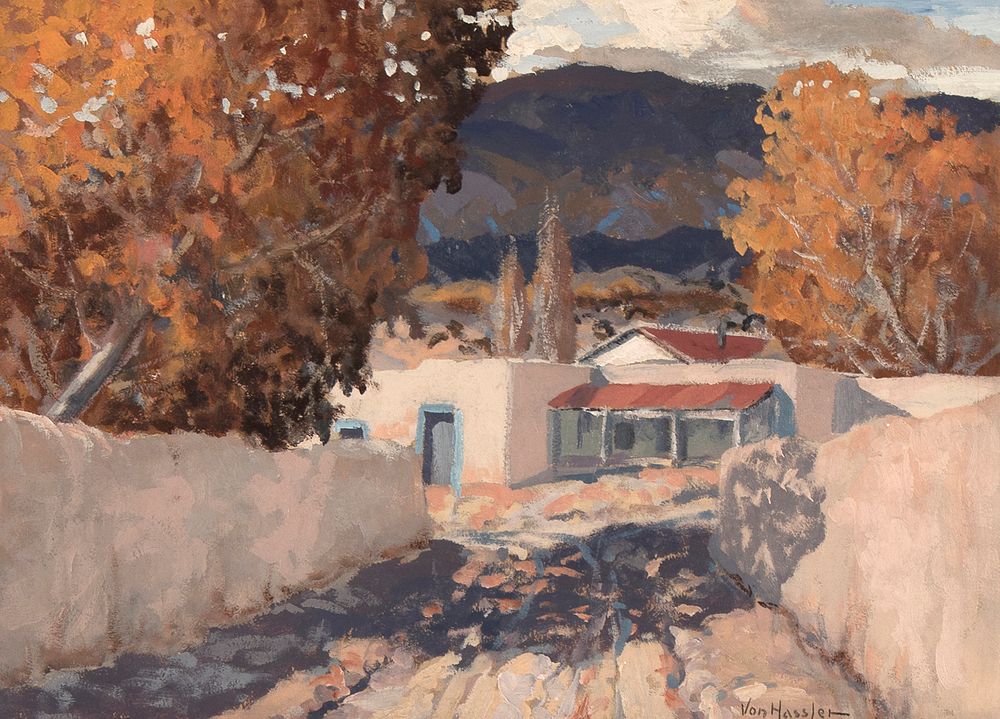 Appraisal: Carl Von Hassler Untitled Canyon Road Santa Fe Carl Von