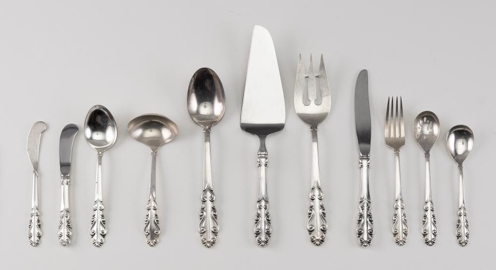 Appraisal: TOWLE ESPLANADE STERLING SILVER FLATWARE SERVICE MID- TH CENTURY APPROX