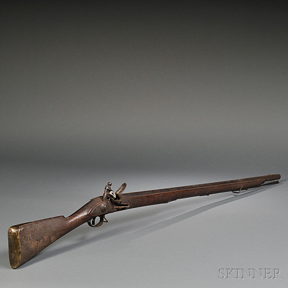 Appraisal: British India Pattern Flintlock Musket c early th century walnut