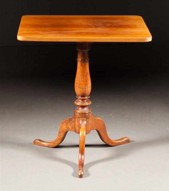 Appraisal: Federal mahogany candlestand in H x in Estimate - replaced