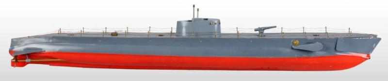 Appraisal: s Tin Plastic Wind-Up Submarine Description Unknown maker Purchased at