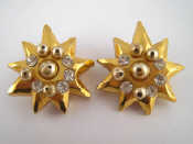 Appraisal: A pair of vintage Christian Lacroix costume jewellery earrings approx