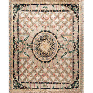 Appraisal: A Savonnerie Design Wool Rug Pakistan th Century feet inches