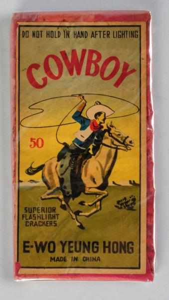 Appraisal: Cowboy -Pack Firecrackers Class Manufactured by E-Wo Yeung Hong Logo