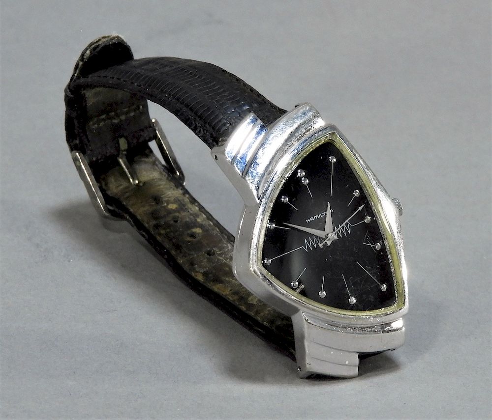 Appraisal: Hamilton Ventura Modernist Stainless Steel Watch Switzerland th Century Registered