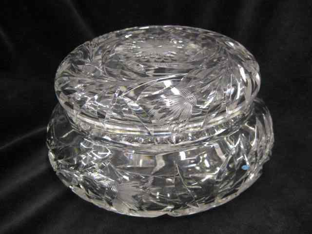 Appraisal: Hoare Cut Glass Dresser Box brilliant period '' diameter signed