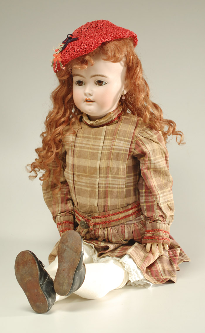 Appraisal: HEINRICH HANDWERCK BISQUE HEAD DOLL Marked Germany Handwerck German bisque