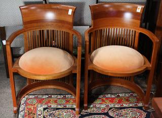 Appraisal: Pair of Frank Lloyd Wright design for Cassina ' '