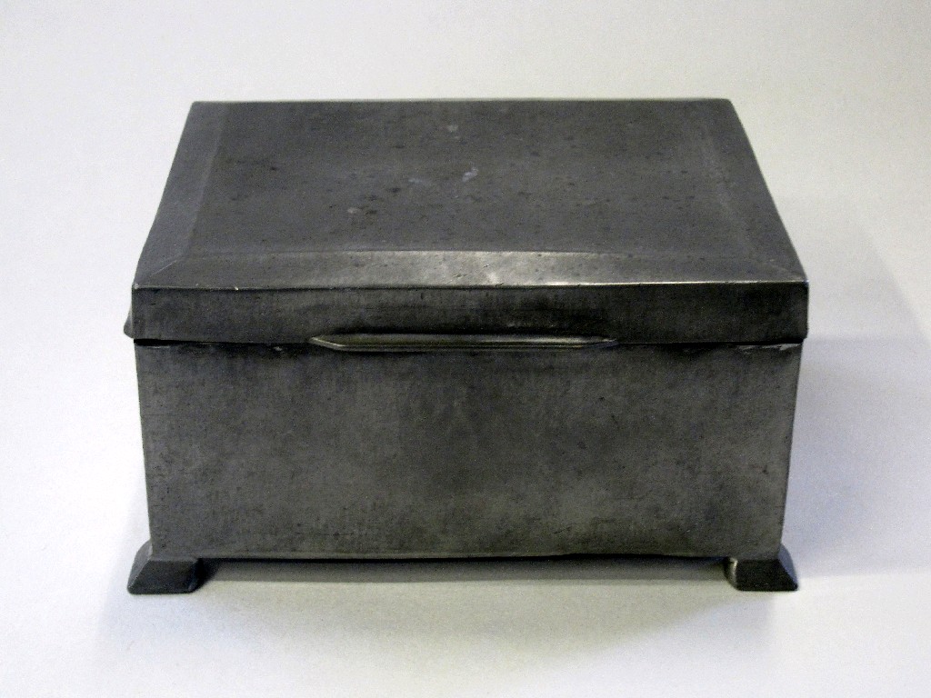 Appraisal: Tudric Pewter Liberty Co box with hinged lid