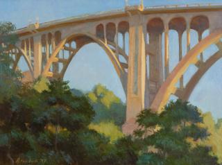 Appraisal: Arthur Bjorn Egeli Colorado Street Bridge signed and dated lower