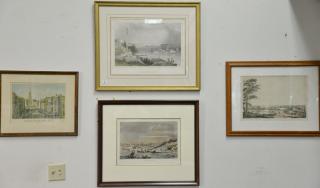 Appraisal: Group of five New York prints to include lithograph Vue