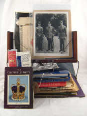 Appraisal: Royal Memorabilia A personal reading accessory the mahogany stand with