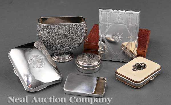 Appraisal: A Group of Small American Sterling Silver Objects including a