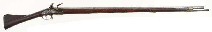 Appraisal: EARLY GEORGIAN FLINTLOCK MUSKET Cal NSN - stepped rnd bbl