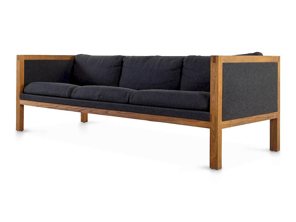 Appraisal: Modernist Mid th Century Three Seat Sofa Modernist Mid th