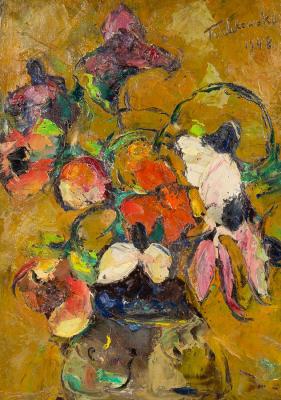 Appraisal: Wlodzimierz Terlikowski - Still Life with Anemones signed and dated