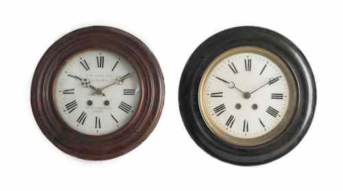 Appraisal: A Chapus French wall clock early th c dia together