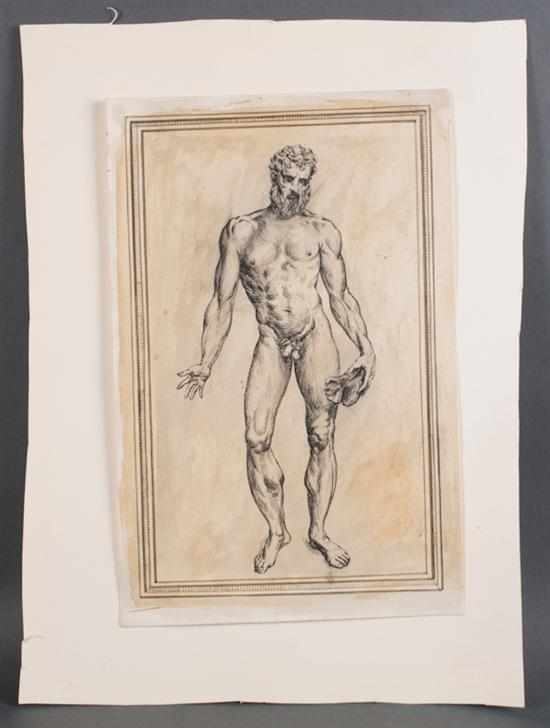 Appraisal: Attributed to Joseph Sherly Sheppard American b Male Nude possibly