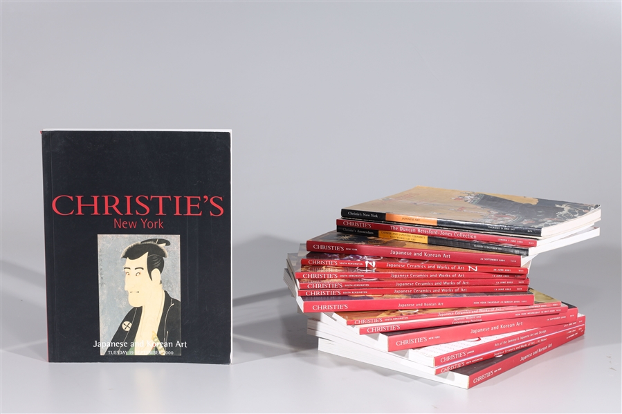 Appraisal: Large group of Christie's auction catalogs predominately on Japanese art