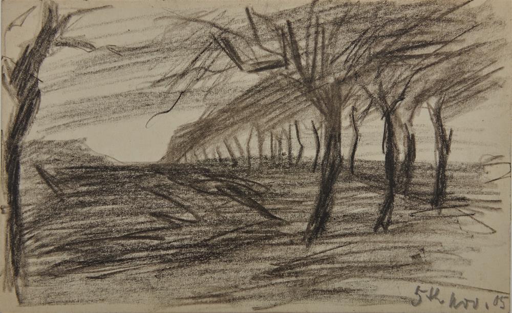 Appraisal: LYONEL FEININGER American German - Trees pencil dated th Nov