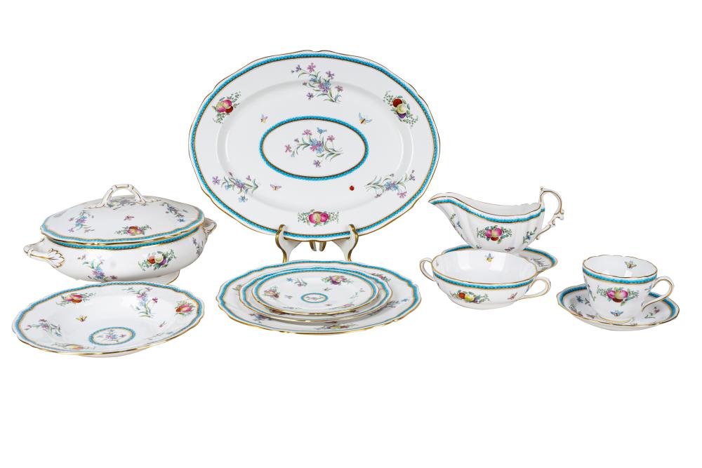 Appraisal: SPODE PORCELAIN DINNER SERVICETrapnell pattern comprising dinner plates bread plates