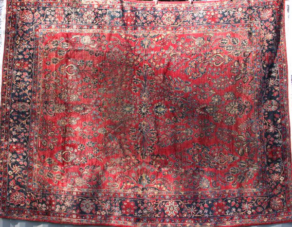 Appraisal: Semi-Antique Sarouk Rug x Some wear overall EST