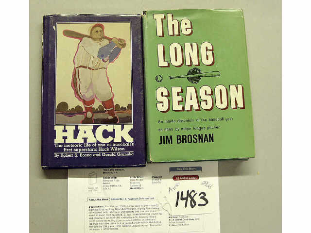 Appraisal: Collection of books including The Long Season by Jim Brosnan