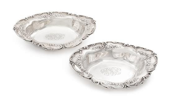 Appraisal: A Pair of American Silver Bowls Redlich Co New York