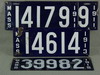 Appraisal: LICENSE PLATES - LOT OF FOUR ENAMEL OVER METAL MASSACHUSETTS