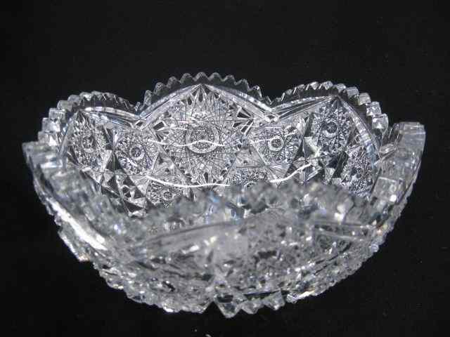 Appraisal: Cut Glass Bowl elaborate overall cut '' diameter minor chips