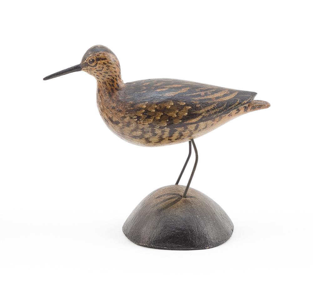 Appraisal: A ELMER CROWELL MINIATURE JACK SNIPE EAST HARWICH MASSACHUSETTS CIRCA