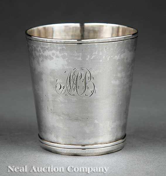 Appraisal: An American Coin Silver Beaker William Stoddard Nichols Newport RI