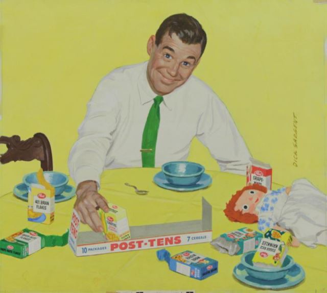 Appraisal: SARGENT Richard Post Cereal Post Tens Advertisement Father with last