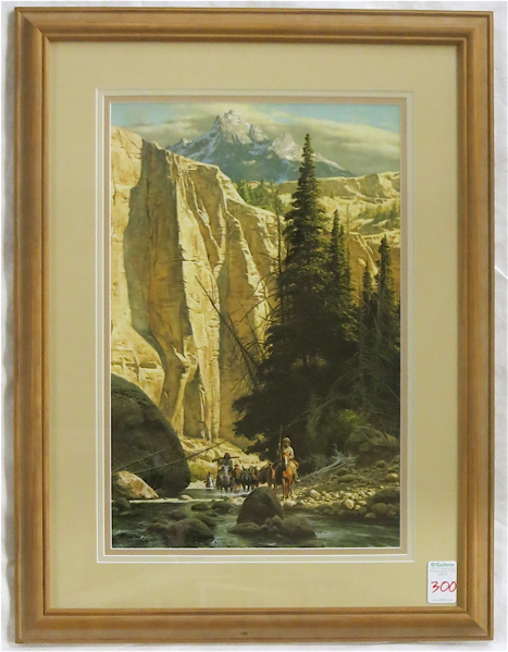 Appraisal: FRANK McCARTHY OFF-SET LITHOGRAPH New York Arizona - Along the