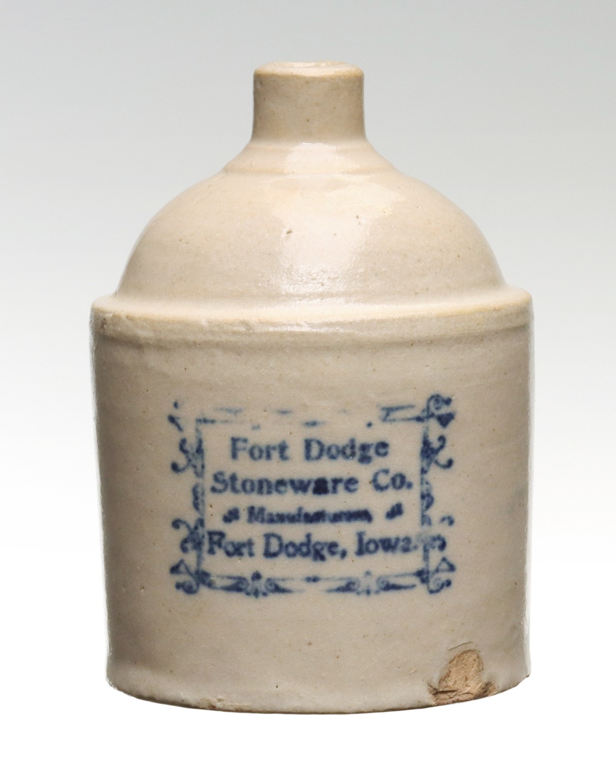 Appraisal: FORT DODGE IOWA STONEWARE MINI JUG