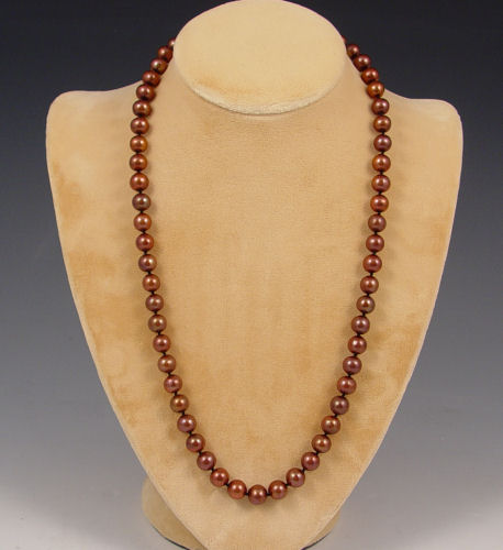 Appraisal: '' AKOYA BROWN PEARLS Strand of - mm freshwater cultured